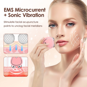 Aparat masaj facial cu microcurenți si vibratii sonice